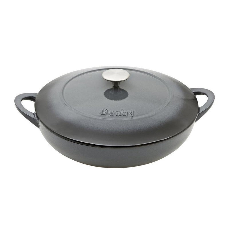 Denby Halo Cast Iron 30cm Shallow Casserole