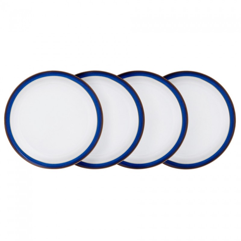 Denby Imperial Blue Dinner Plate Set of 4
