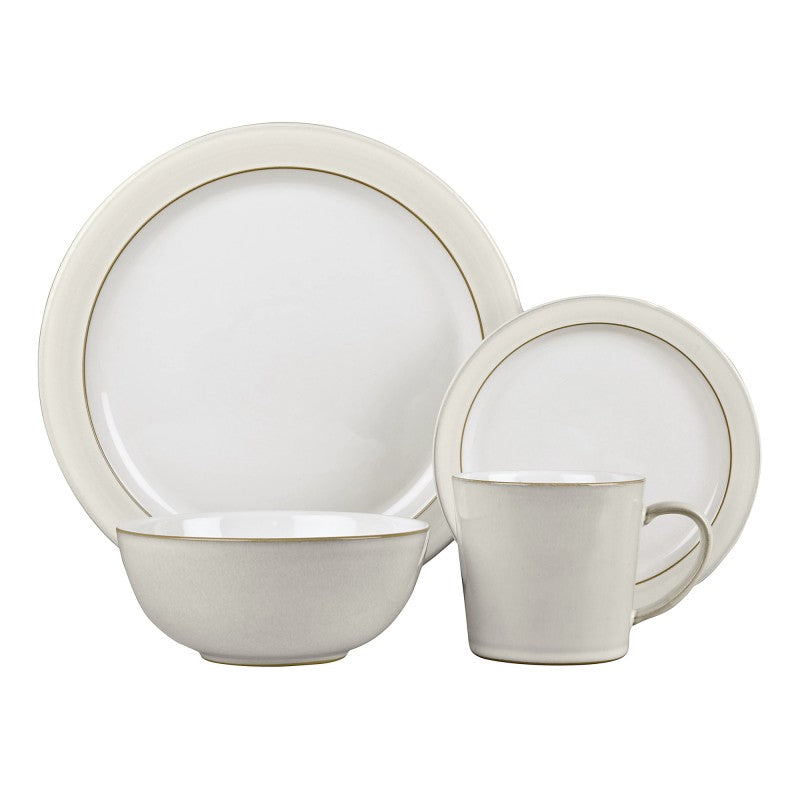 Denby Natural Canvas 16 Piece Tableware Set