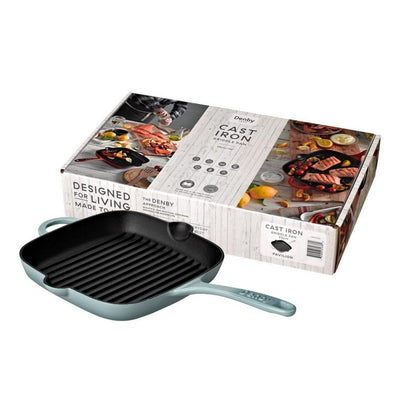 Denby Pavilion Cast Iron 25cm Griddle Pan