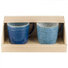 Denby Studio Blue 2 Piece Ridged Mug Set