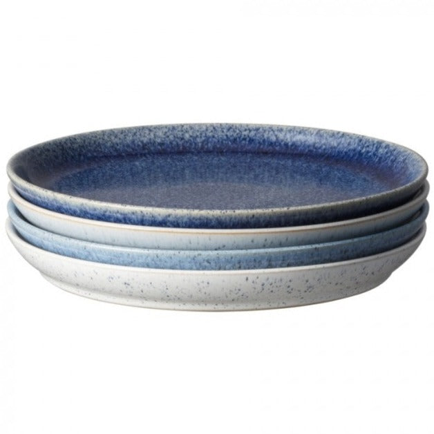 Denby Studio Blue Coupe Dinner Plate Set of 4