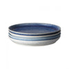 Denby Studio Blue Coupe Small Plate Set of 4