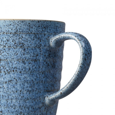 Denby Studio Blue Flint/Chalk Ridged Mug