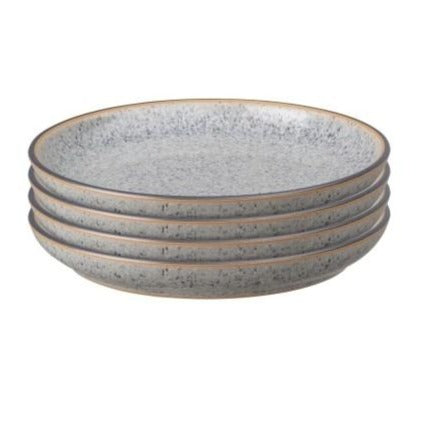Denby Studio Grey Small Coupe Plate 18cm - Set of 4
