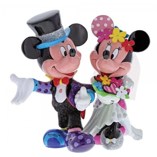 Disney by Romero Britto Mickey & Minnie Mouse Wedding Figurine: 4058179