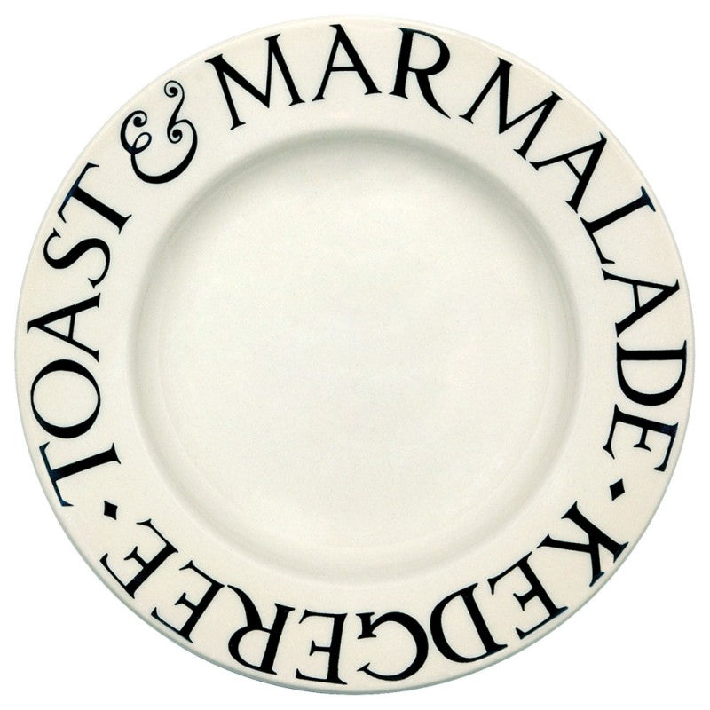 Emma Bridgewater Black Toast Medium Dinner Plate 8.5 Inch