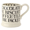 Emma Bridgewater Black Toast All Over Writing 1/2 Pint Mug