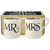 Emma Bridgewater Black Toast Mr & Mrs 2 x 1/2 Pint Mugs