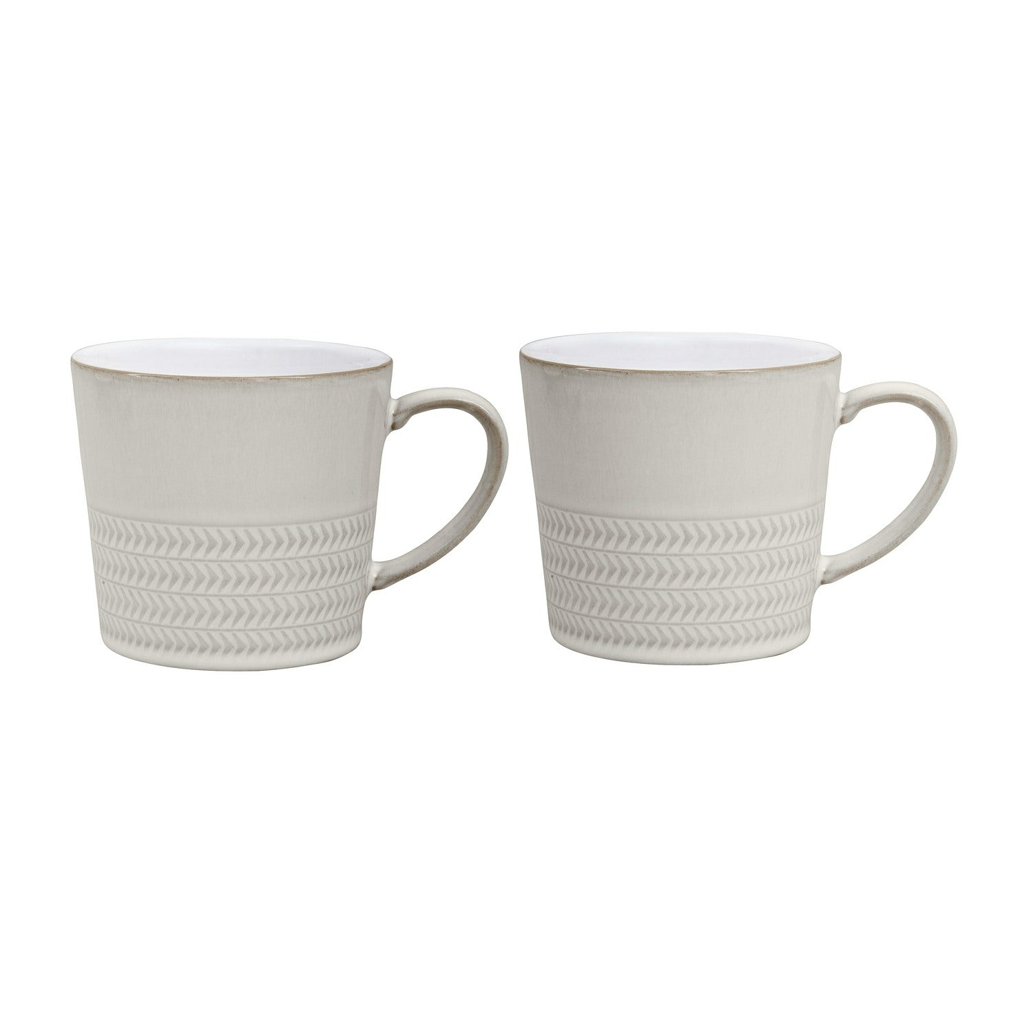 Denby Natural Canvas 2 Piece Textured Mug Set