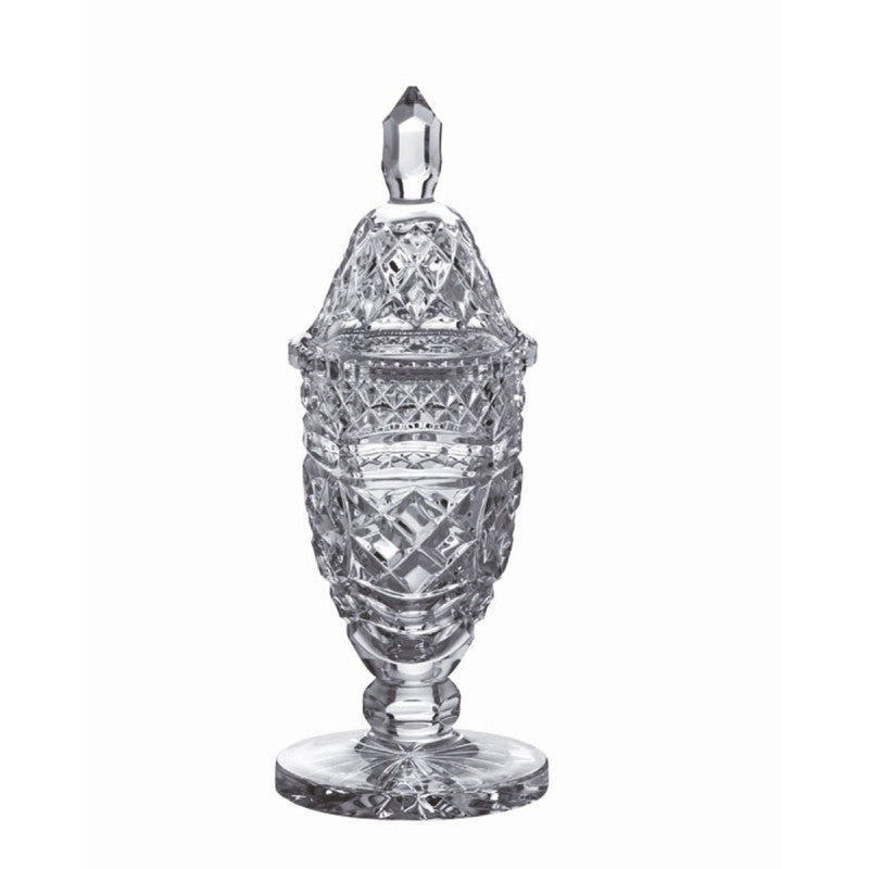 Galway Crystal 10 Inch Footed Sports Trophy & Lid - Engraved: GM1120E