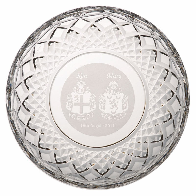 Galway Crystal 8 Inch Plate - Engraved: G25700E