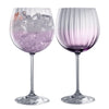 Galway Crystal Erne Amethyst Gin and Tonic Pair