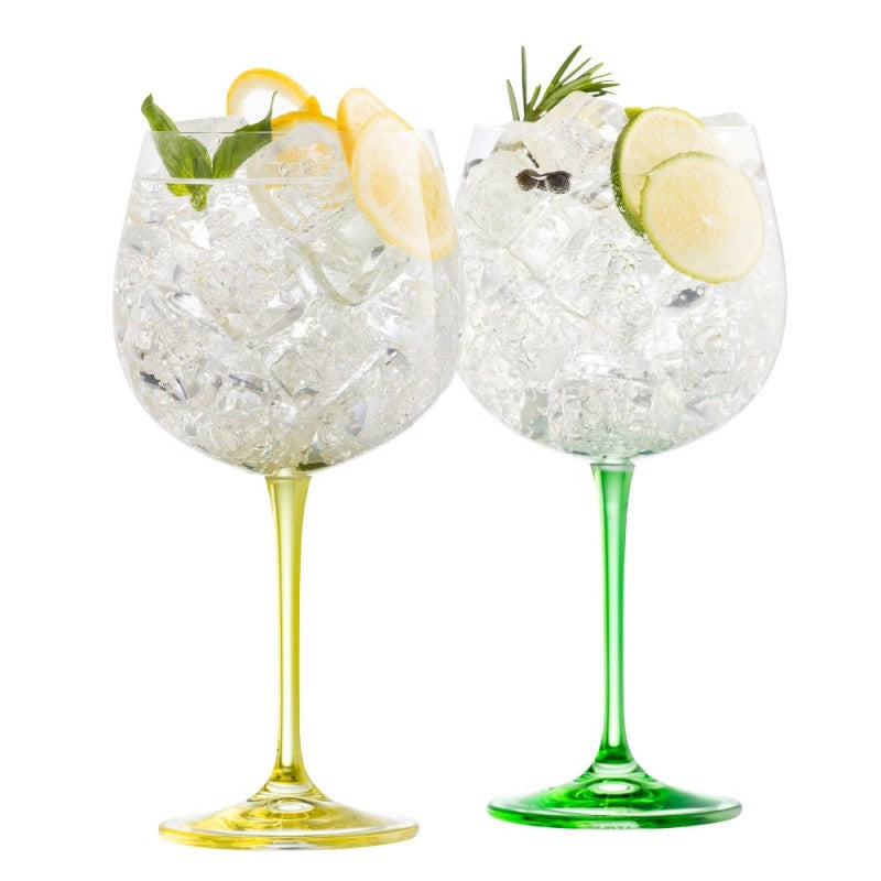 Galway Crystal Gin and Tonic Pair Lemon and Lime