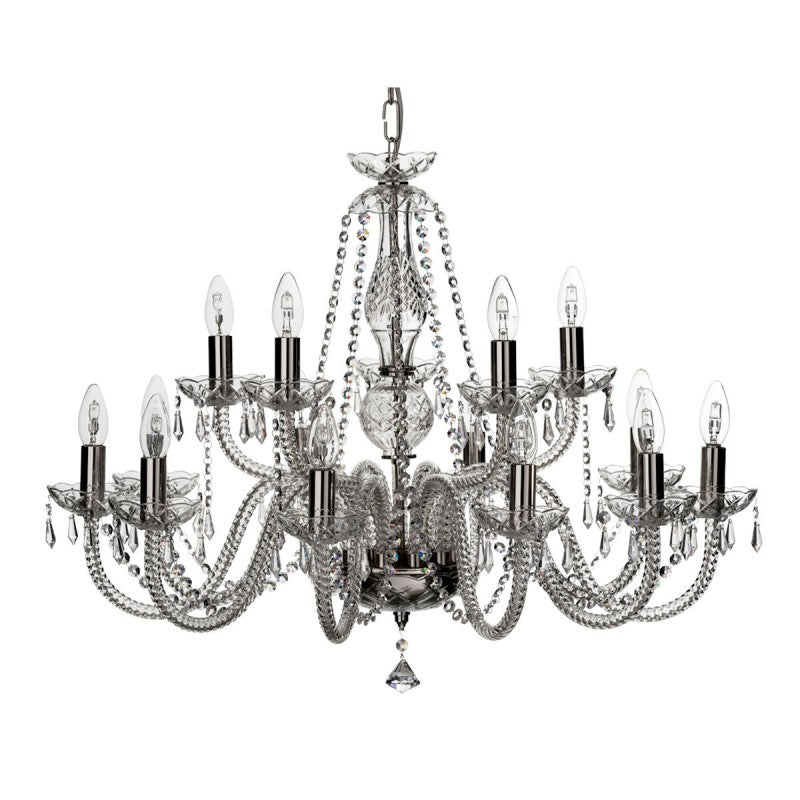 Galway Crystal Leenane 15 Arm Chandelier (US/CANADA FITTINGS)