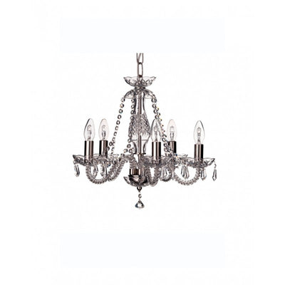 Galway Crystal Leenane 5 Arm Chandelier (UK FITTINGS)