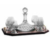 Galway Crystal Longford Brandy Decanter Tray Set