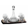 Galway Crystal Longford Mini Brandy Decanter Tray Set