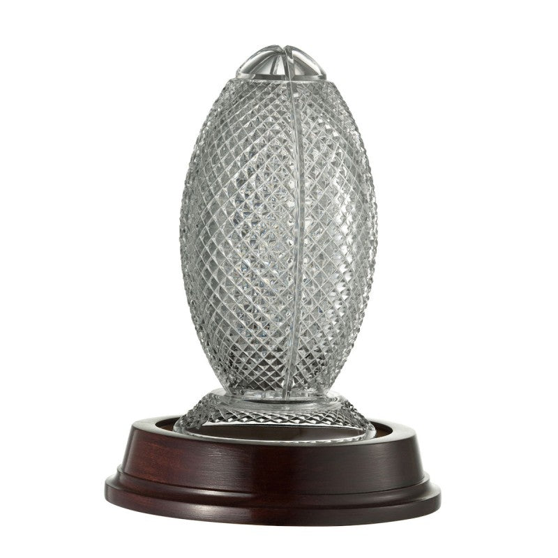 Galway Crystal Rugby Ball Trophy - Engraved: GM1152E