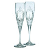 Galway Crystal Trinity Knot Flute Pair