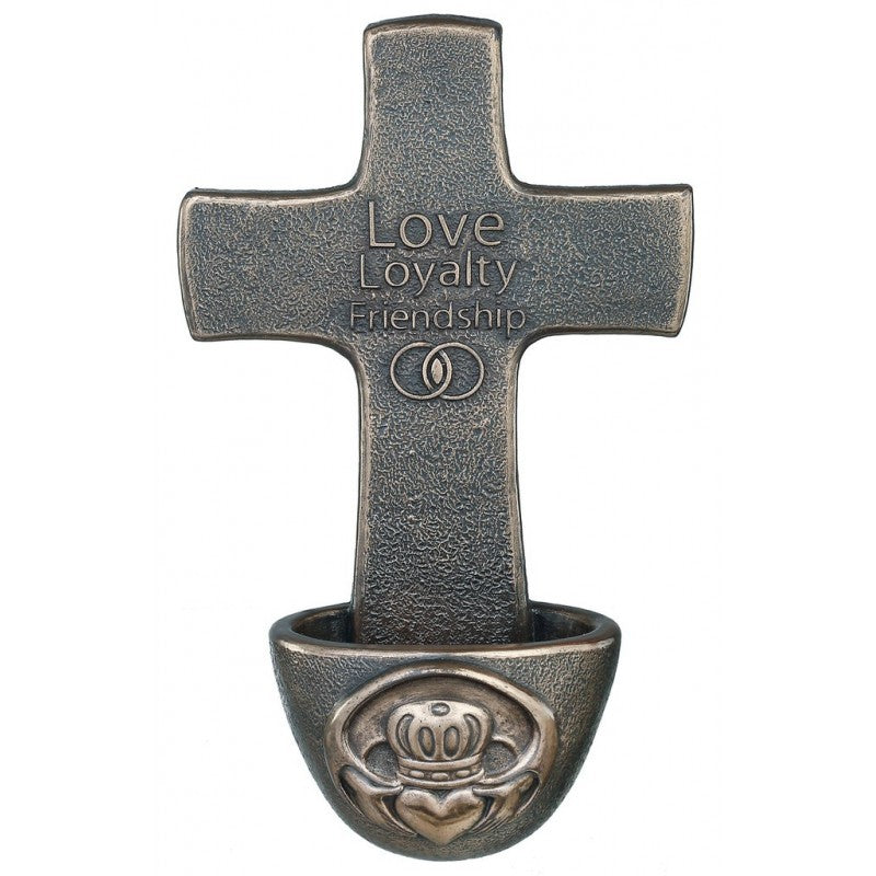 Genesis Bronze - Claddagh Holy Water Font: RR013