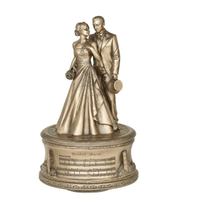 Genesis Bronze Just Married Music Box: SS016