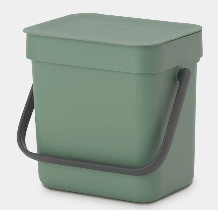 Brabantia Sort & Go Waste Bin 3 litre - Fir Green 129685