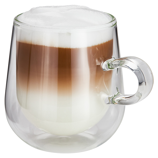 Judge Duo 2 Piece Latte Glass Set, 325ml: JDG37