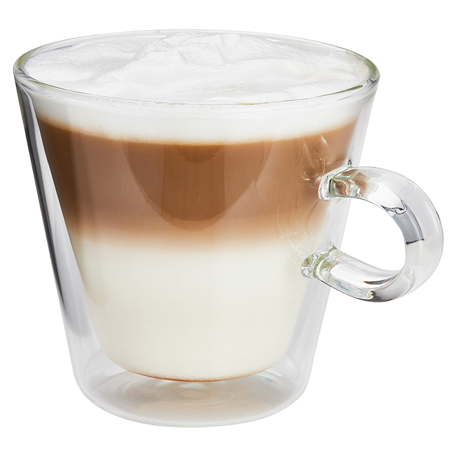 Judge Duo Flare Latte Glass Set, 325ml: JDG70