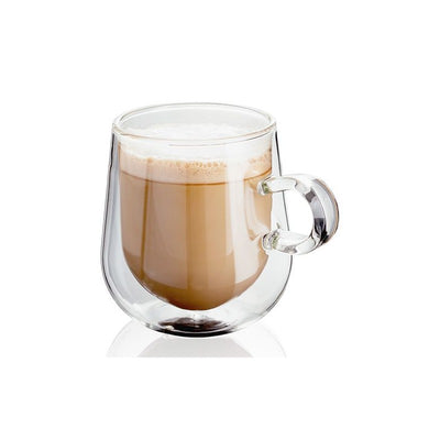 Double Walled Glassware 2 Piece Latte Glass Set, 275ml: JDG35