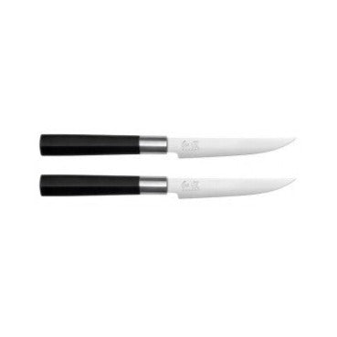 Kai Wasabi Black Steak Knife 12cm Set of 2: 67S-400