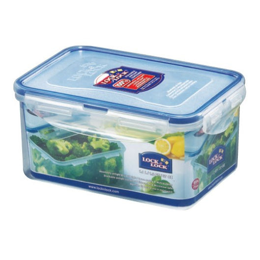 Lock & Lock 3.9L Classic Short Rectangular Food Container - Clear/Blue Lock  N Lock Special Design first choice