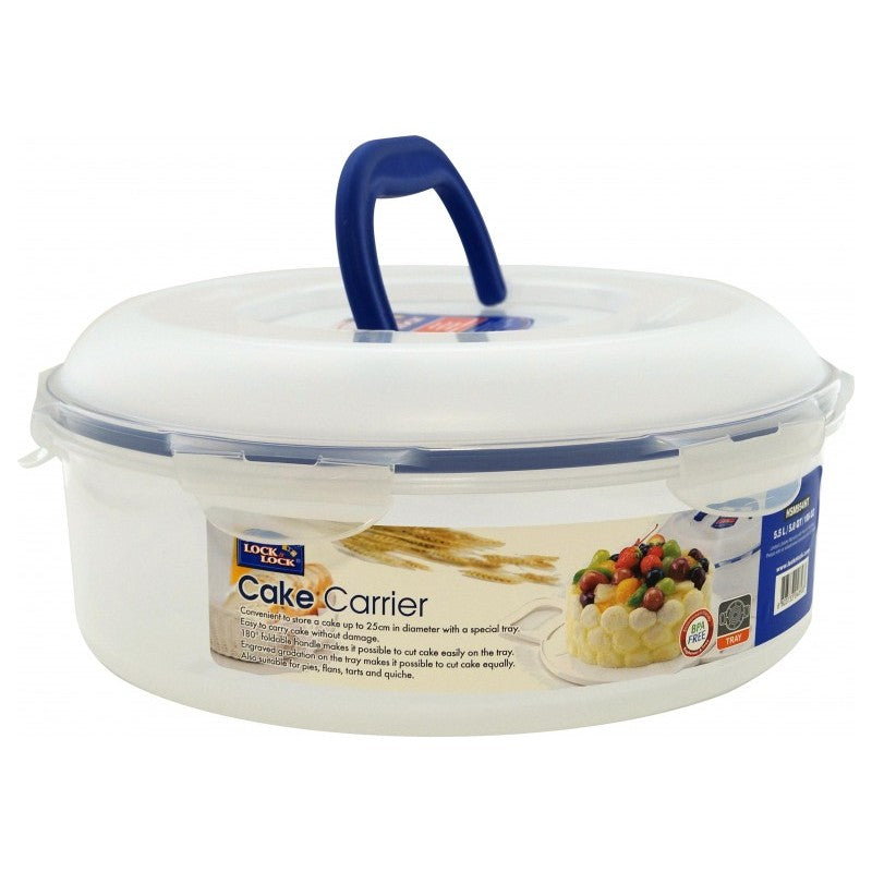Lock and Lock Round Cake Carrier 5.5 Litre HSM954HT