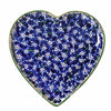 Nicholas Mosse Lawn Dark Blue - Medium Heart Plate