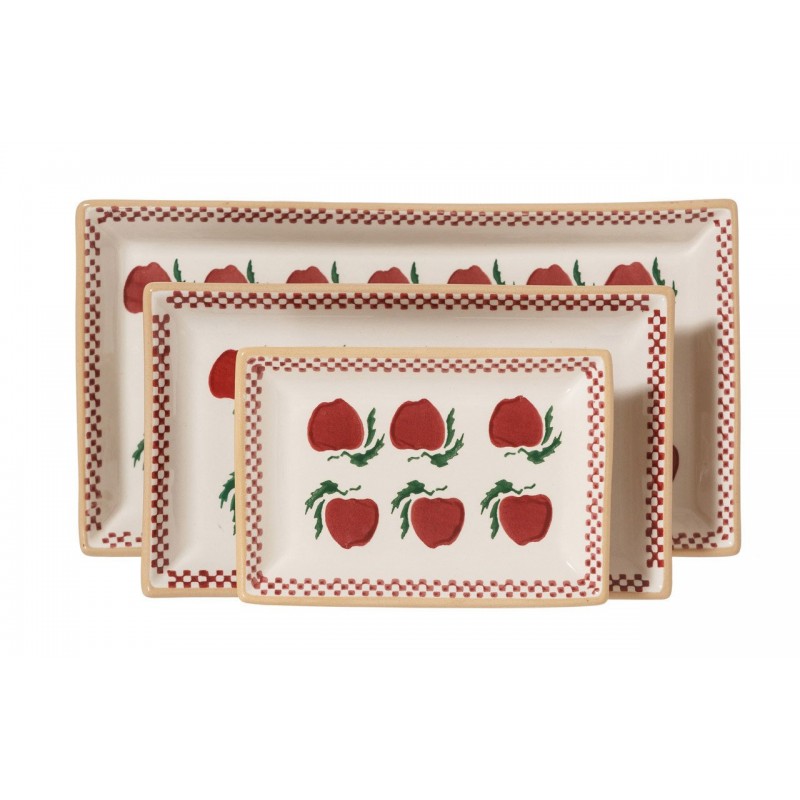Nicholas Mosse - Apple - Set of 3 Rectangular Plates