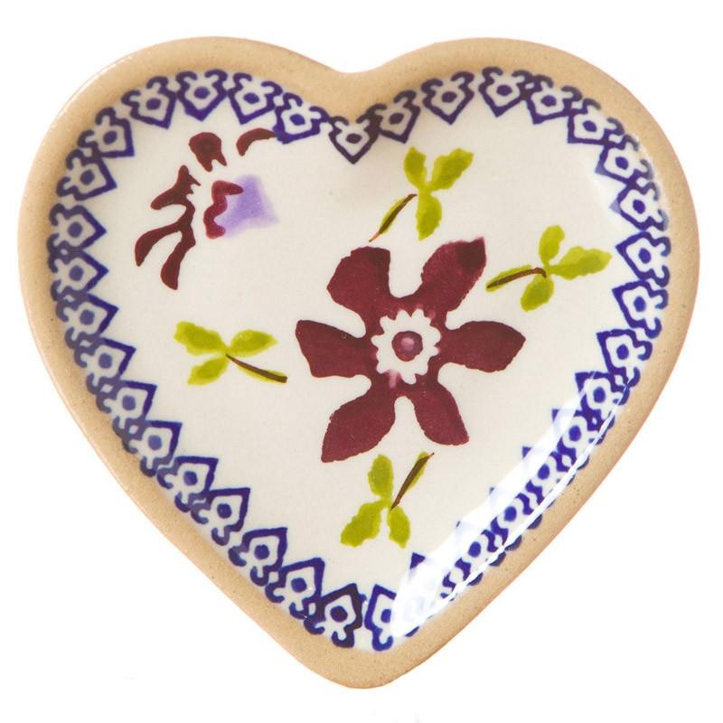 Nicholas Mosse Clematis - Tiny Heart Plate
