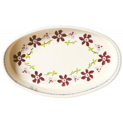 Nicholas Mosse Clematis - Small Oval Oven Dish