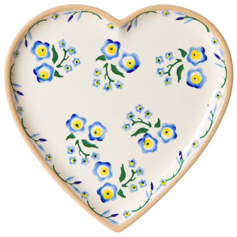 Nicholas Mosse Forget Me Not - Medium Heart Plate