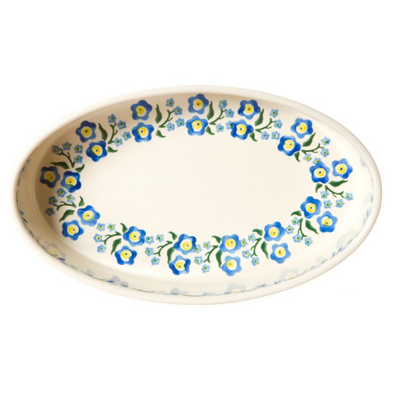 Nicholas Mosse - Forget Me Not - Medium Oval Oven Dish