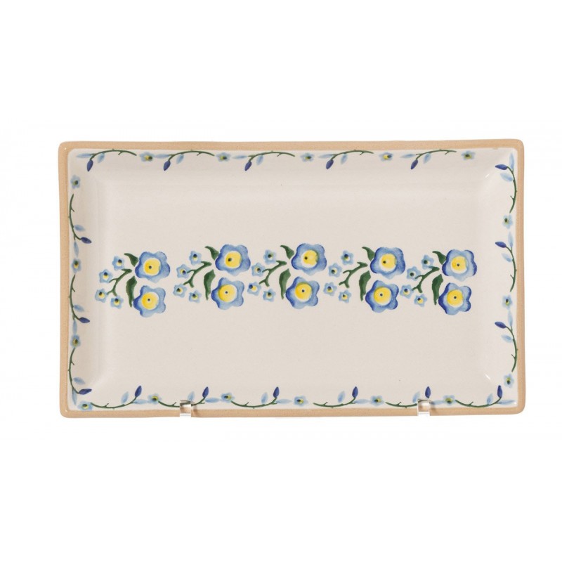 Nicholas Mosse Forget Me Not - Medium Rectangular Serving Dish