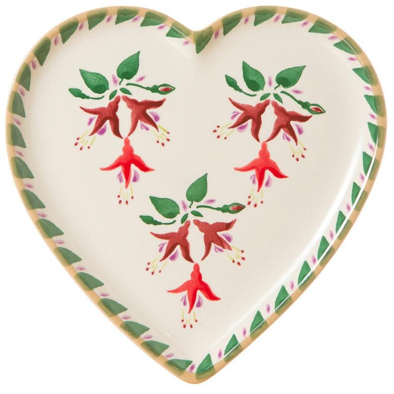 Nicholas Mosse - Fuchsia - Medium Heart Plate