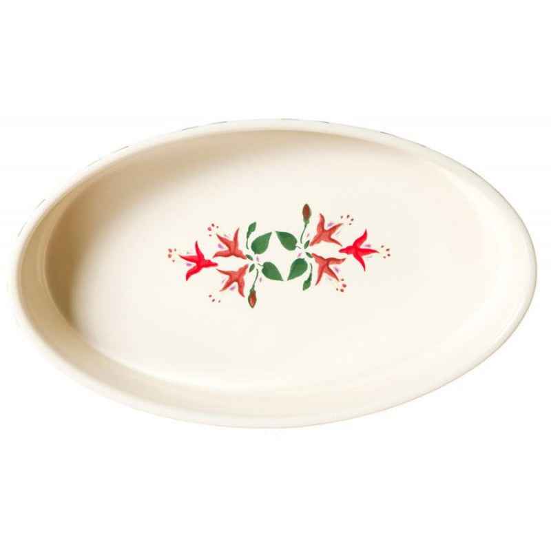 Nicholas Mosse - Fuchsia - Small Oval Oven Dish