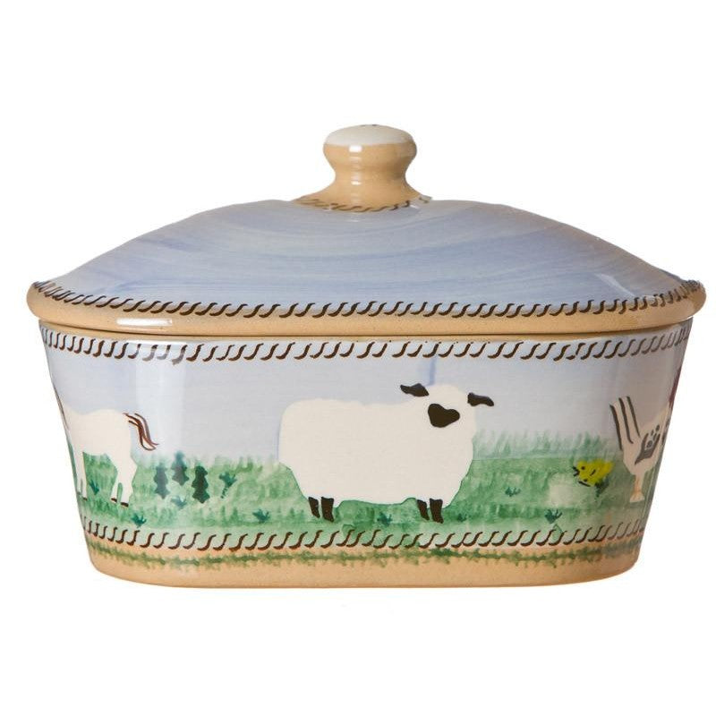 Nicholas Mosse Landscape Assorted Animals - Covered Butterdish