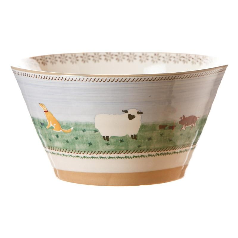 Nicholas Mosse Landscape Assorted Animals - Large Angled Bowl