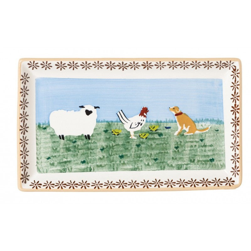 Nicholas Mosse Landscape Assorted Animals - Medium Rectangular Plate