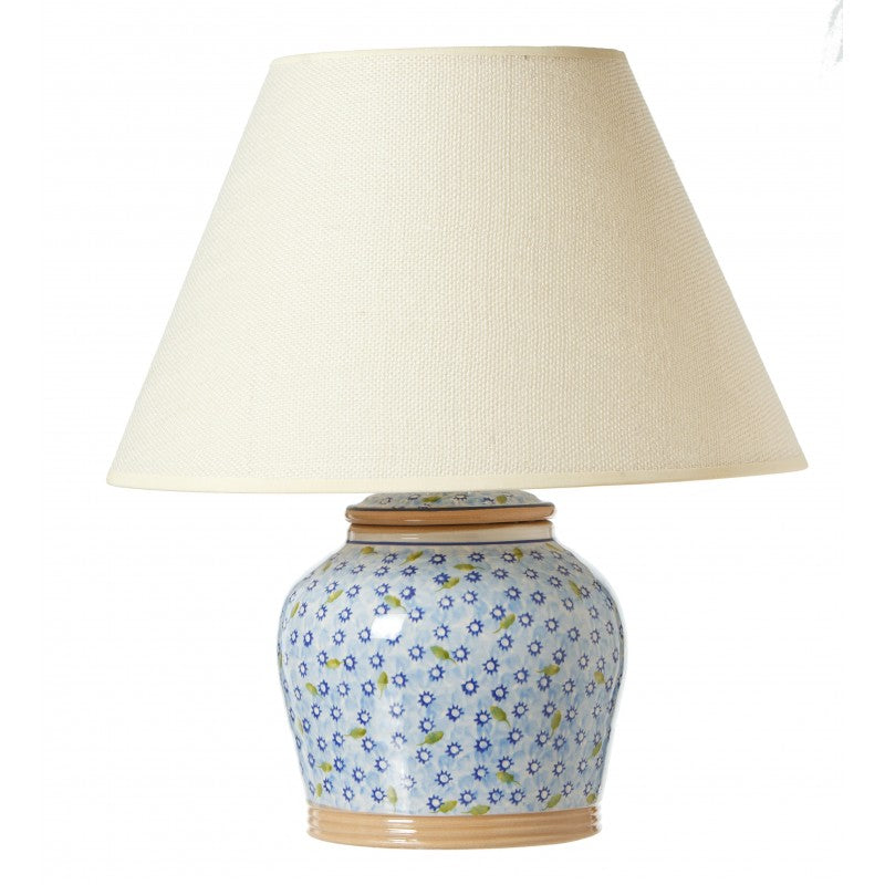 Nicholas Mosse - Lawn Light Blue - 7 Inch Lamp with Shade