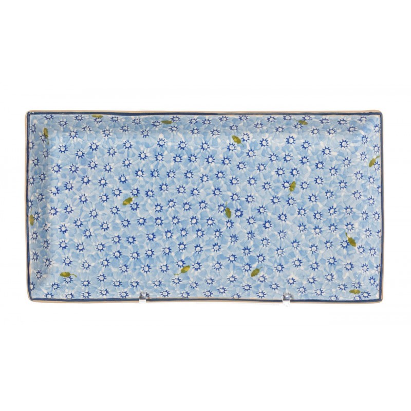 Nicholas Mosse Lawn Light Blue - Large Rectangle Plate