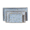 Nicholas Mosse Lawn Light Blue - Nest Of 3 Rectangular Plates