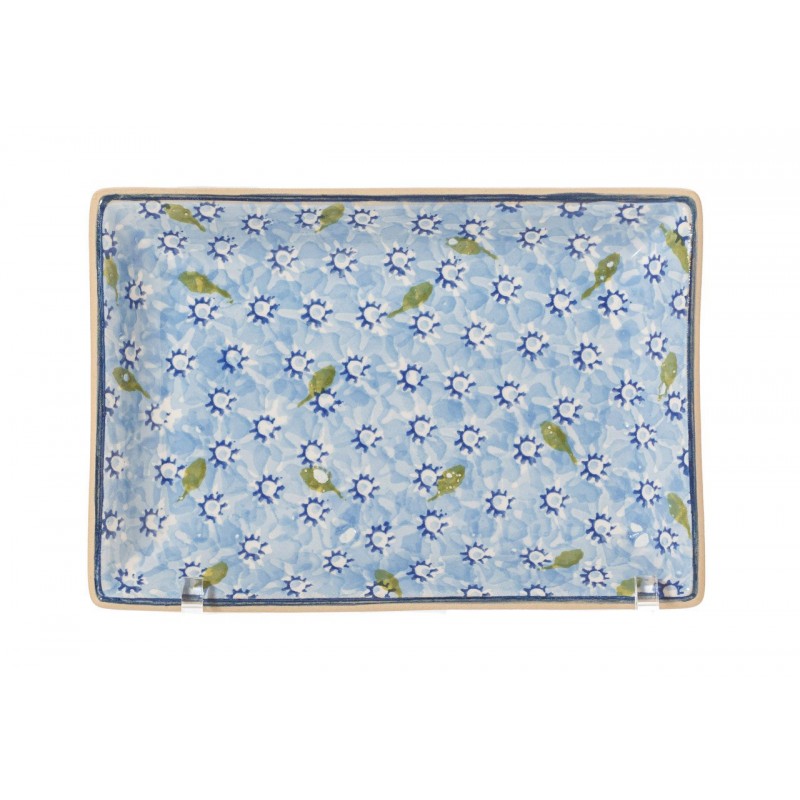 Nicholas Mosse Lawn Light Blue - Small Rectangle Plate