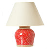 Nicholas Mosse Lawn Red - 7 Inch Lamp with Shade